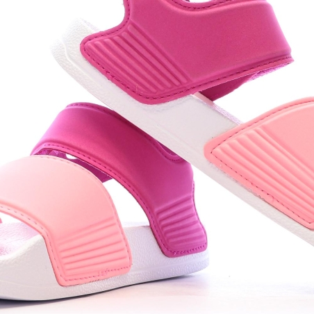 Sandales Roses/Blanches Fille Adidas Adilette K