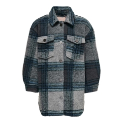 Veste à carreaux Bleu Fille Kids ONLY Andrea