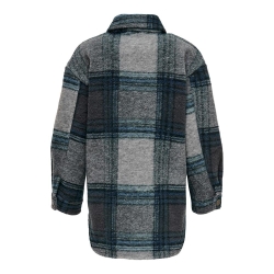 Veste à carreaux Bleu Fille Kids ONLY Andrea