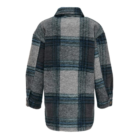 Veste à carreaux Bleu Fille Kids ONLY Andrea