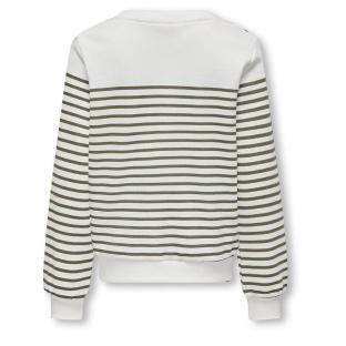 Sweat Blanc/Vert Fille Kids ONLY Shela
