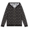 Sweat Zippé Noir/Blanc Fille A15032