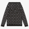 Sweat Zippé Noir/Blanc Fille A15032