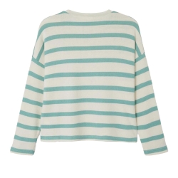 Pull Beige/Vert à rayures Fille Name It Follina