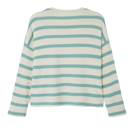 Pull Beige/Vert à rayures Fille Name It Follina