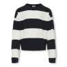 Pull à Rayures Noir/Blanc Fille Kids ONLY Kogtala Stripe
