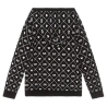 Sweat Zippé Noir/Blanc Fille Sonia Rykiel A15032