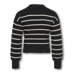 Pull Noir/Blanc Fille Kids ONLY Kogibi