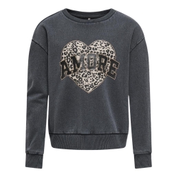 Sweat Gris Fille Kids ONLY Gruna