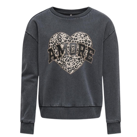 Sweat Gris Fille Kids ONLY Gruna