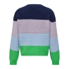 Pull Marine/Violet Fille Kids Only Stripe