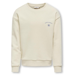 Sweat Beige Fille Kids ONLY Koglovely