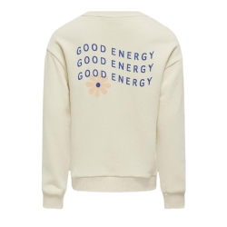 Sweat Beige Fille Kids ONLY Koglovely