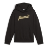 Sweat Noir Fille Puma Script Metallic