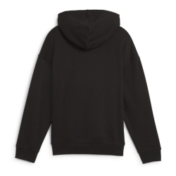 Sweat Noir Fille Puma Script Metallic
