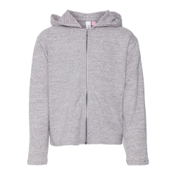 Sweat Zippé Gris Clair Fille Vero Moda Bella