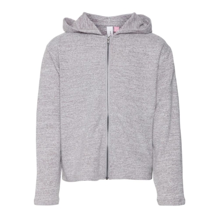 Sweat Zippé Gris Clair Fille Vero Moda Bella