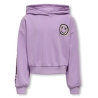 Sweat à Capuche Mauve Fille Kids ONLY Smile Life