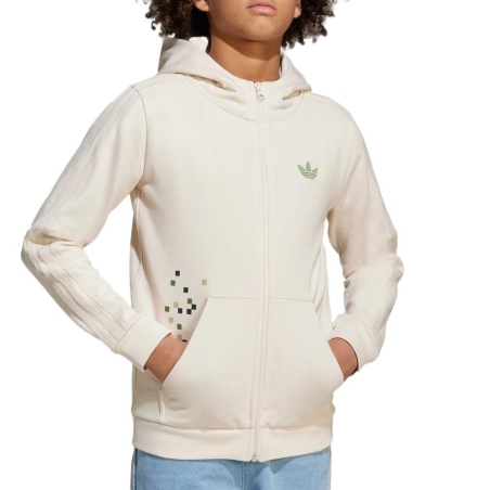 Sweat Beige Fille Adidas JZ9932
