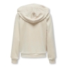Sweat Zippée Beige Fille Kids ONLY Kogrebel