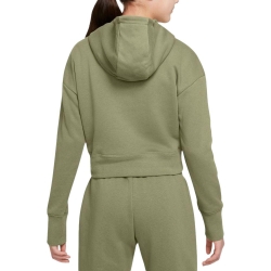 Sweat à Capuche Kaki Fille Nike Club Crop