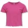 T-shirt Rose Fille Only Kids Ognella