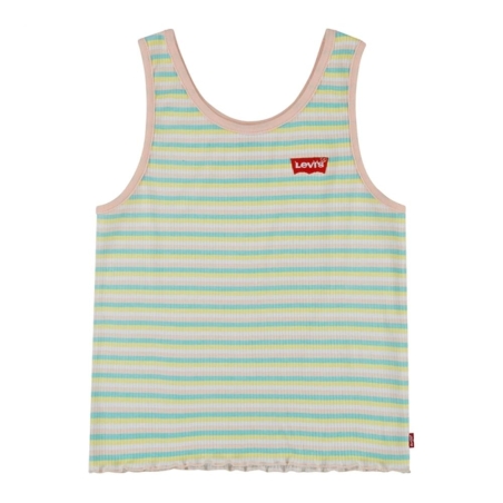 T-shirt Blanc/Jaune/Bleu Fille Levi's 3EE538