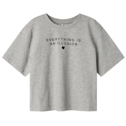 T-shirt Gris Fille Name it Fostinna