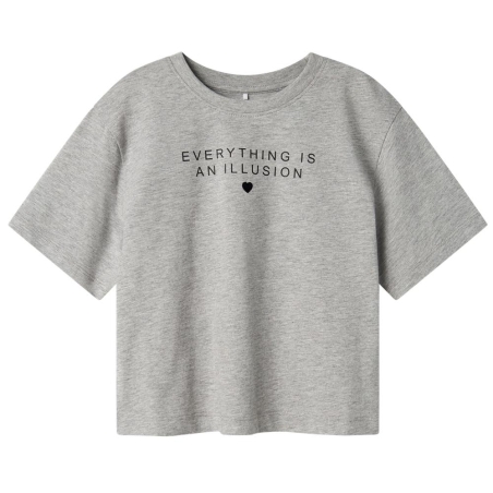 T-shirt Gris Fille Name it Fostinna