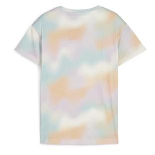 T-Shirt Orange/Vert/Mauve Fille Puma Summer