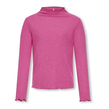 T-Shirt Manches Longues Rose Fille Kids ONLY Kognella
