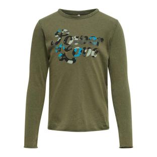 T-shirt Kaki Fille Kids Only Lucy
