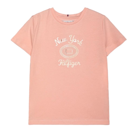 T-shirt Rose Fille Tommy Hilfiger Hilfiger Foil