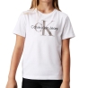 T-shirt Blanc Fille Calvin Klein Jeans Monogram