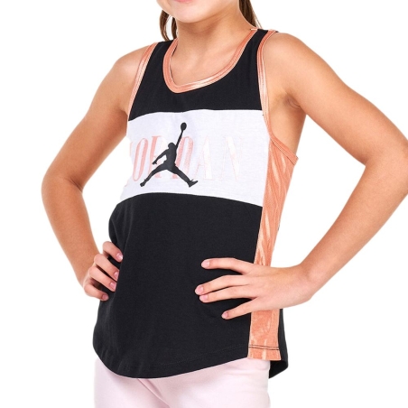 Débardeur Noir Fille Nike Satin