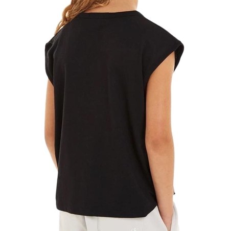 Débardeur Noir Fille Calvin Klein Jeans Monologo