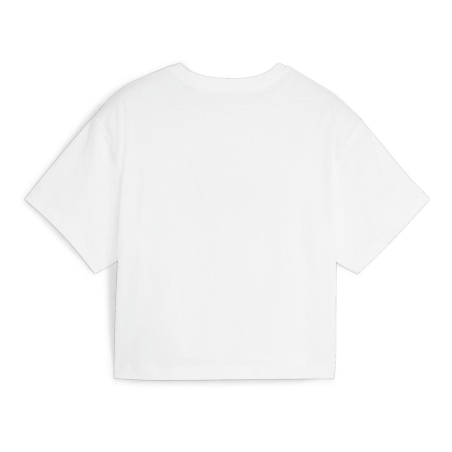 Crop top Blanc/Mauve Fille Puma 845346