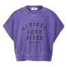 T-Shirt Violet Fille Le Temps Des Cerises Naellegi