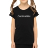 T-shirt Noir Fille Calvin Klein Jeans Institutional