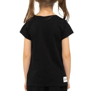 T-shirt Noir Fille Calvin Klein Jeans Institutional