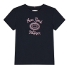 T-shirt Marine Fille Tommy Hilfiger Hilfiger Foil