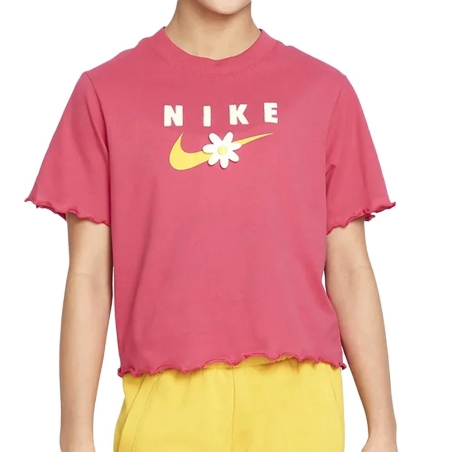 T-shirt Rose Fille Nike Energy Boxy Frilly