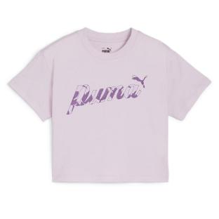 T-Shirt Violet Fille Puma Blossom