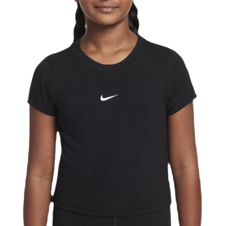 T-shirt Noir Fille Nike Slim Mod Crop