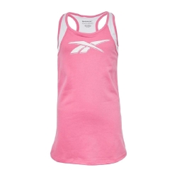 Débardeur rose fille Reebok Racer Longline Top