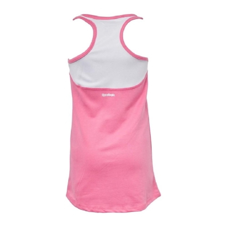 Débardeur rose fille Reebok Racer Longline Top