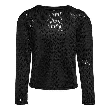 Top à paillette Noir Fille Kids Only Jane