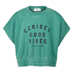 T-Shirt Vert Fille Le Temps Des Cerises Naellegi