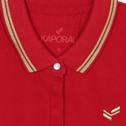 Polo Rouge Fille Kaporal Fanye