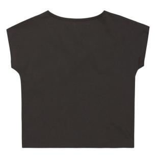 T-shirt Noir Fille Roxy There Is Life Coquillage